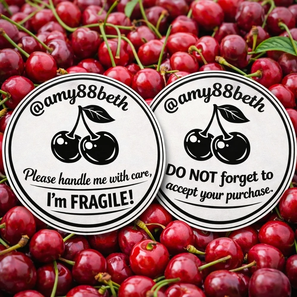 @amy88beth Cherry Themed Custom Stickers